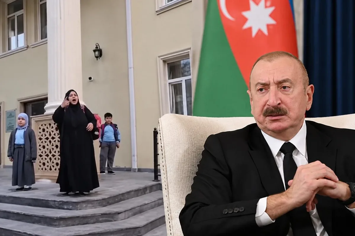 Başörtüsü krizinin tırmandığı Azerbaycan'da Aliyev'i zora sokacak görüntüler