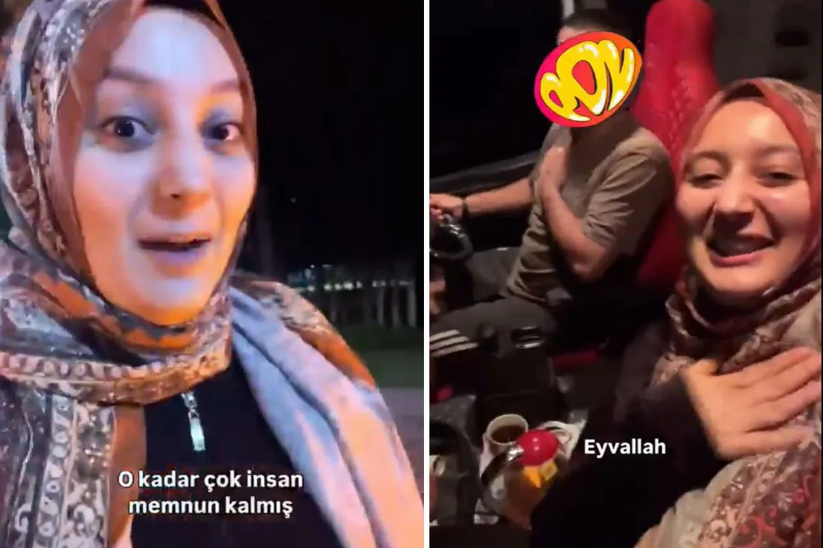 Otostop çekerek tır yolculuğu yapan başörtülü kadına tepki