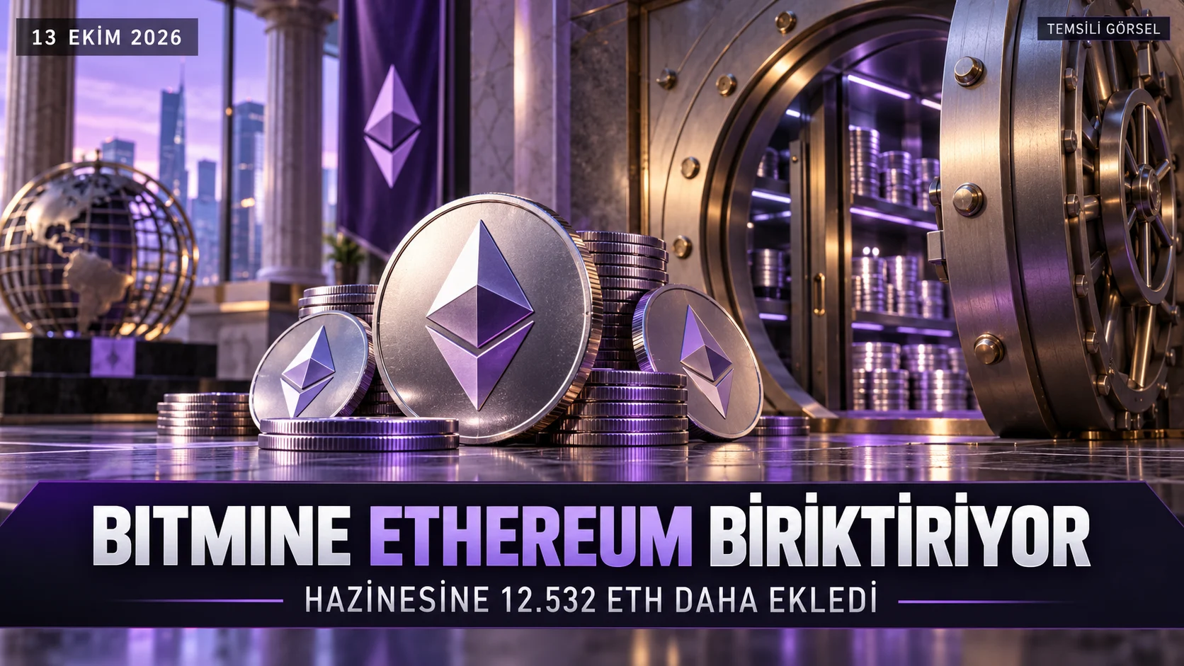 Bitmine Ethereum biriktirmeyi sürdürüyor! Kasasına 12.532 ETH daha ekledi