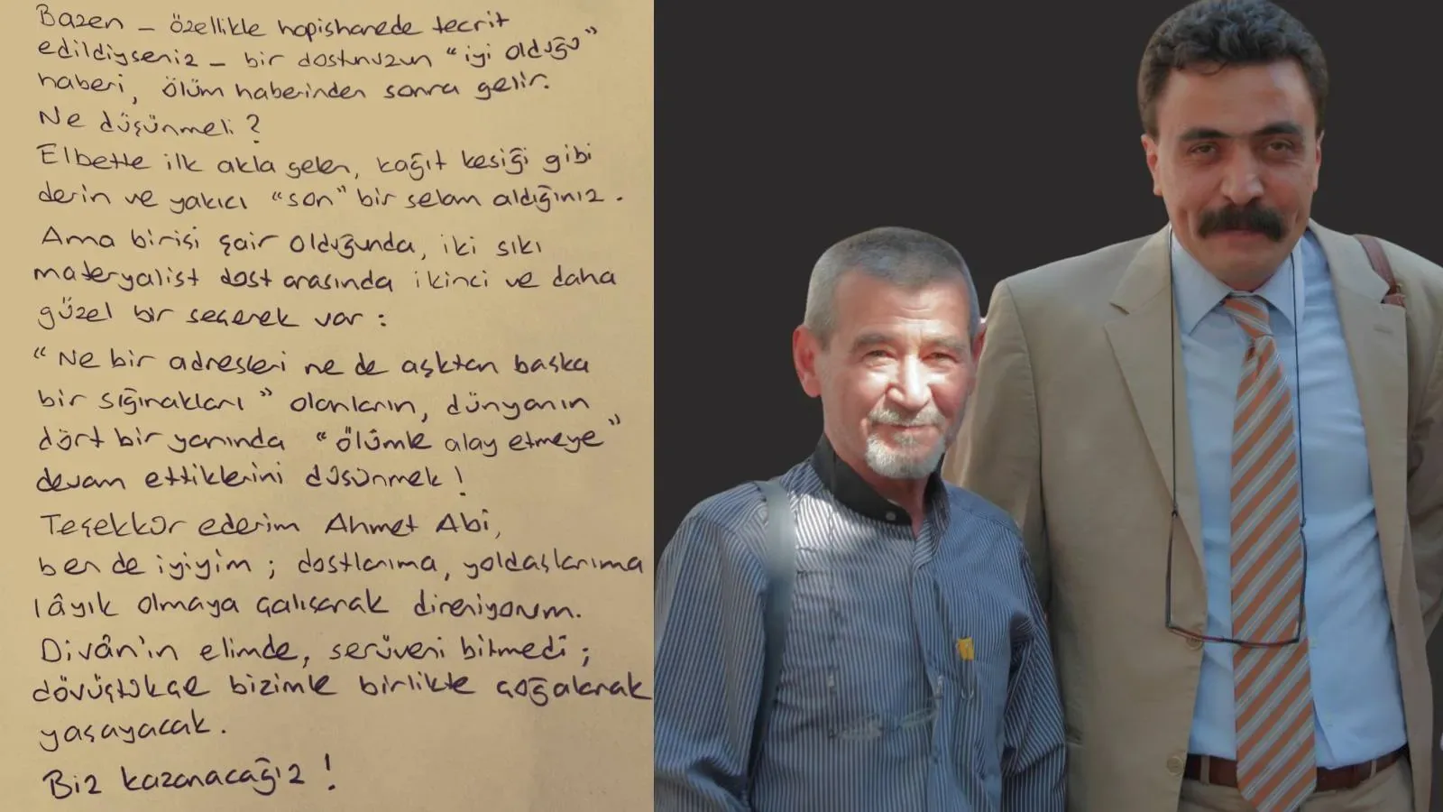 Ahmet Telli'nin Selçuk Kozağaçlı'ya yazdığı mektup ölümünden aylar sonra ulaştı