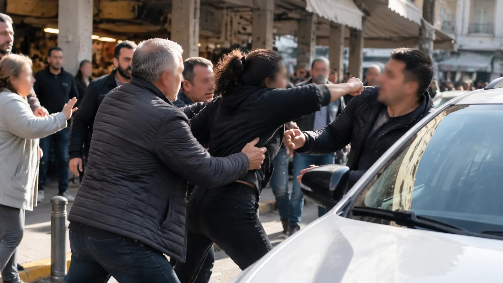 Adapazarı'nda Trafik Tartışması Yumruklu Kavgaya Dönüştü