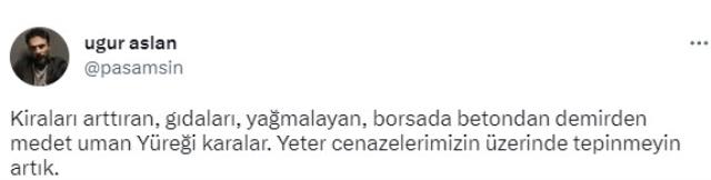 Depremde yakınlarını kaybeden Uğur Aslan isyan etti: Cenazelerimizin üzerinde tepinmeyin artık