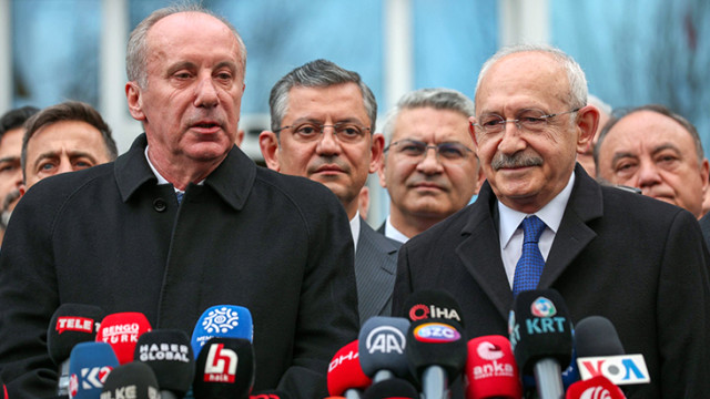 Muharrem İnce'nin Kılıçdaroğlu'nu uğurlarken söylediği cümle görüşmenin önüne geçti: Hoş geldiniz, güle güle