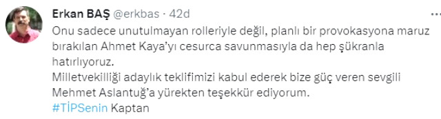 Mehmet Aslantuğ hangi partiden milletvekili adayı oldu? Mehmet Aslantuğ milletvekili adayı mı oldu?