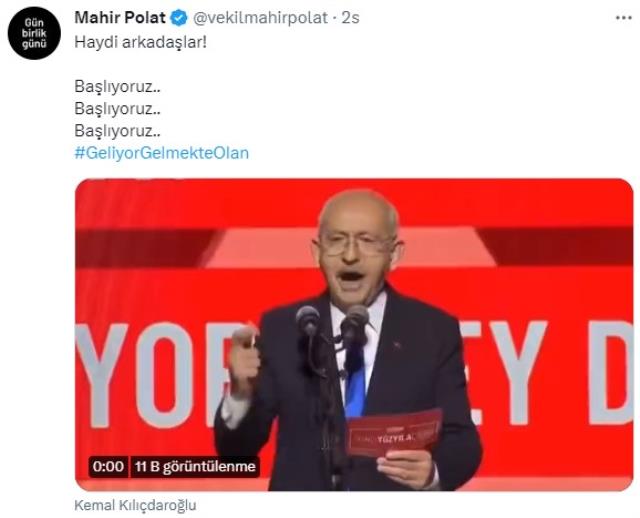 Önce paylaşıp sonra sildiler! CHP'liler Kılıçdaroğlu'nun adaylığını resmen ilan etti