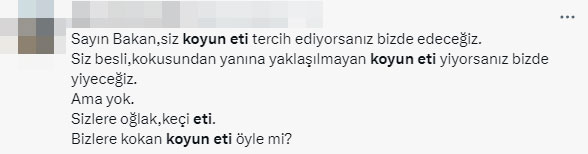 Bakan Nebati: Koyun eti ucuz ama tercih edilmiyor kokusundan dolayı, bunu değiştirmek lazım