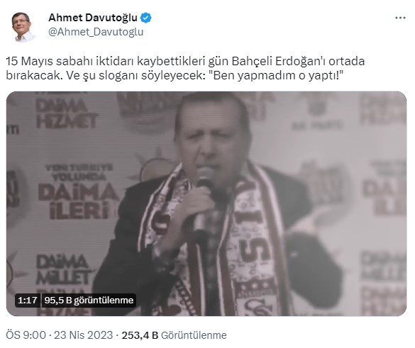 Davutoğlu'ndan Bahçeli'yi kızdıracak çıkış: 15 Mayıs sabahı 'Ben yapmadım o yaptı' diyecek