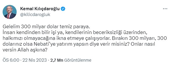 300 milyar dolar paylaşımı yapan Kılıçdaroğlu'nun açıklamasından çok örnek verdiği ülke olay oldu