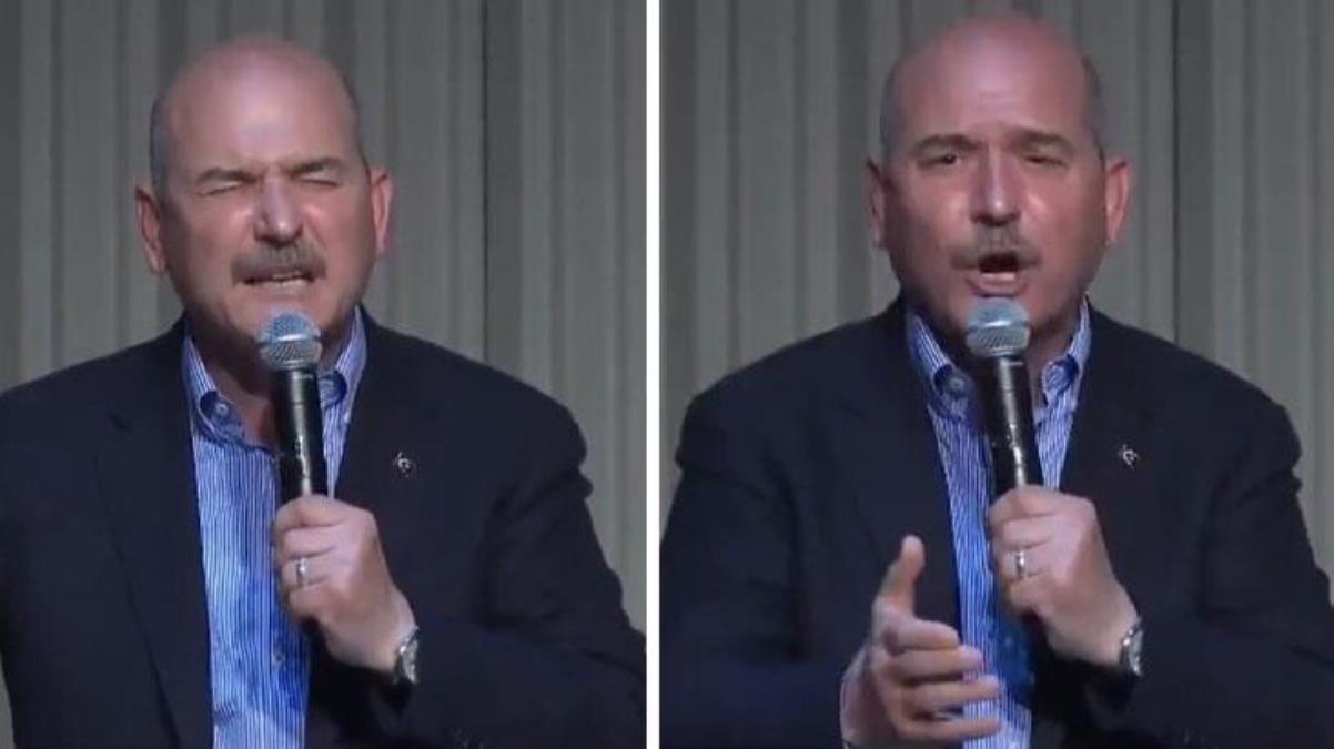 Bakan Soylu’yu ilk kez böyle göreceksiniz! Konuşması sırasında adeta kendinden geçti