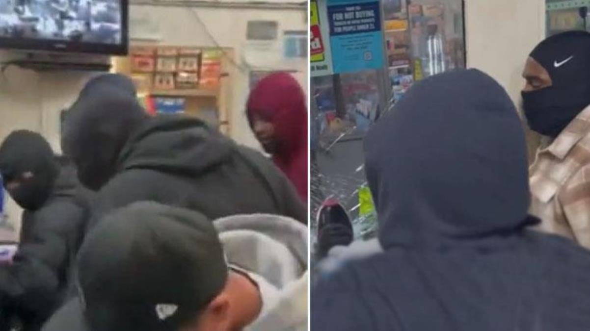 Los Angeles’te kalabalık bir grup benzin istasyonunu yağmaladı! Binlerce dolar kayıp var