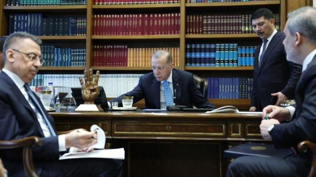 Cumhurbaşkanı Erdoğan, rahatsızlığı sonrası ilk kez görüntü verdi