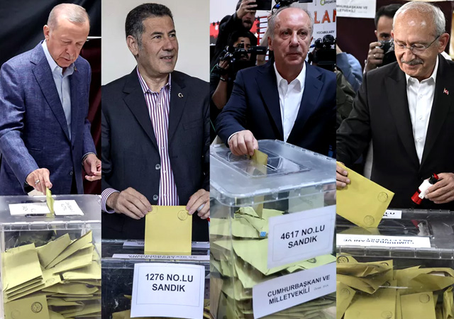Cumhurbaşkanı adayları ve liderler oylarını kullandı