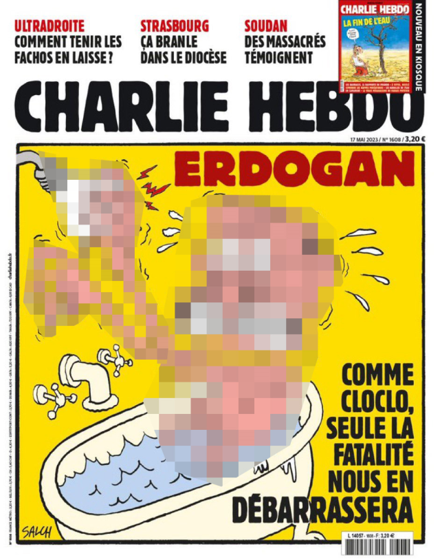 Charlie Hebdo'dan skandal Erdoğan karikatürü! Cumhurbaşkanlığından tepki gecikmedi