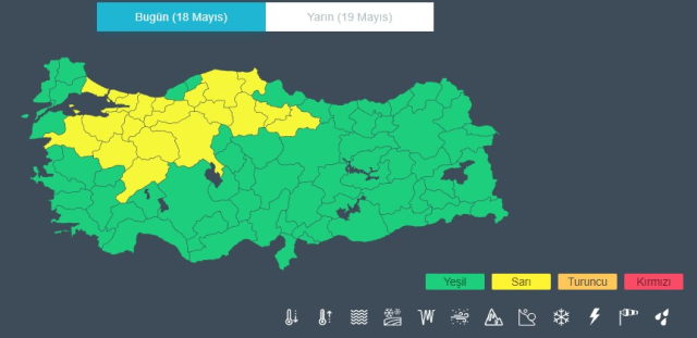 Meteoroloji'den 20 il için sarı kodlu uyarı! Gök gürültülü sağanak bekleniyor