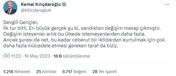 Kılıçdaroğlu'ndan gençlere 2. tur çağrısı: 12 günümüz var, bu karanlıktan çıktık çıktık