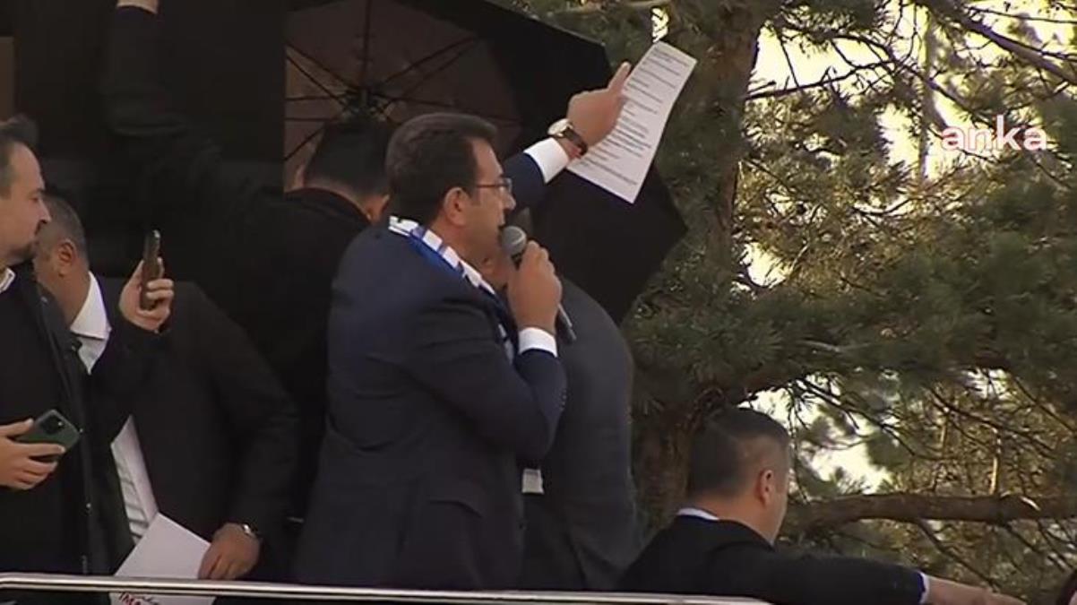 İmamoğlu’na Erzurum mitinginde taşlı saldırı: Seyreden polisler, vali, emniyet müdürü biz de sizi seyrediyoruz