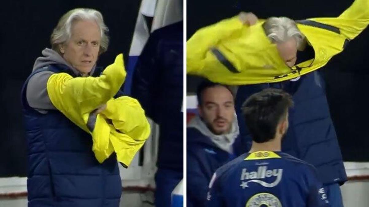 Sivasspor-Fenerbahçe maçına damga vuran olay! Hakem istedi, Jesus üzerini değişti