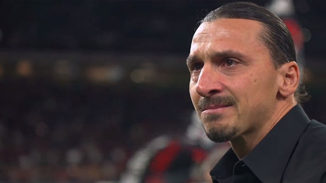 Herkesi hüngür hüngür ağlattı! Zlatan Ibrahimovic gözyaşları içinde futbolu bıraktı