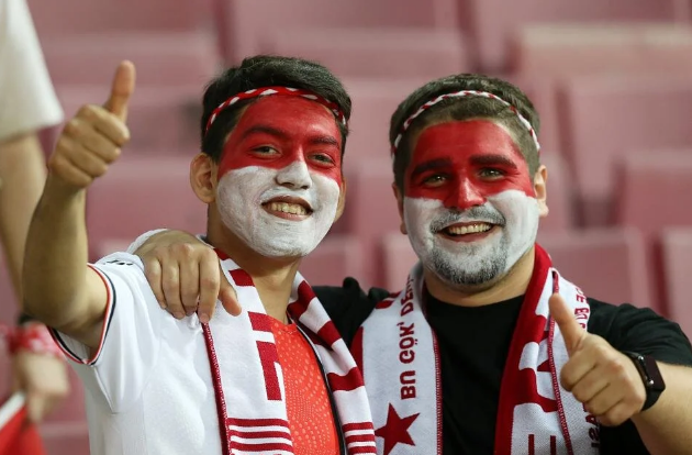 Tüyler diken diken! Türkiye-Galler maçında görsel şölen