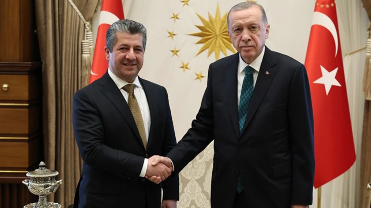 Cumhurbaşkanı Erdoğan, IKBY Başbakanı Mesrur Barzani’yi kabul etti