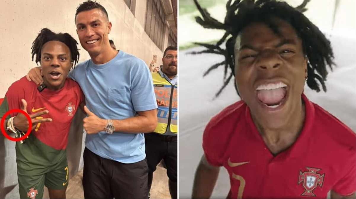 Ünlü yayıncı IShowSpeed, Ronaldo ile sonunda buluştu! Herkes kolundaki detaya takıldı