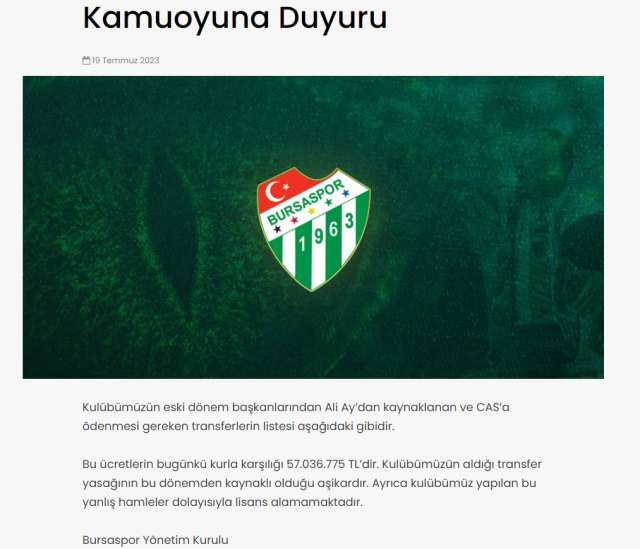 Şampiyon ne hallere düştü! Bursaspor, bu sezon hiçbir ligde olmayacak