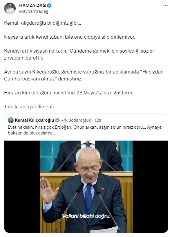 Kılıçdaroğlu'nun 