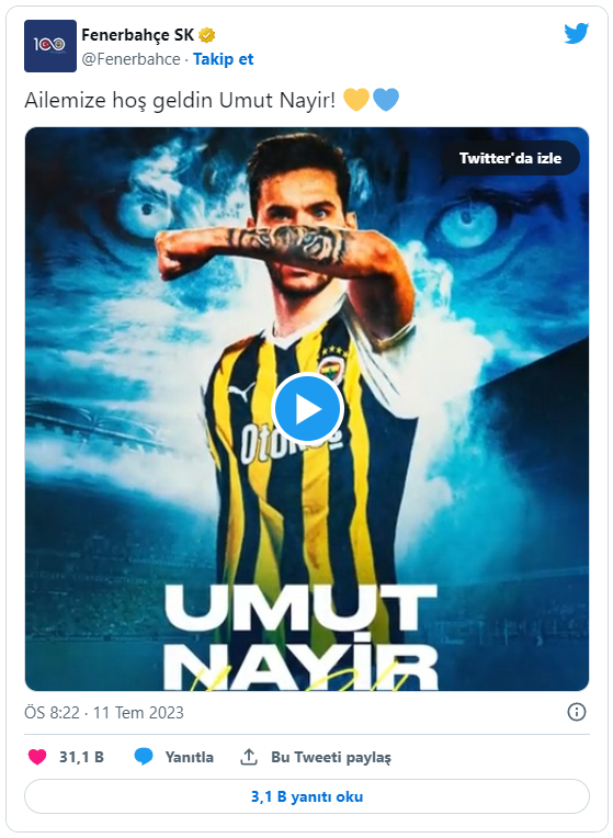 Fenerbahçe, Milli takımın yıldızı Umut Nayir'i resmen kadrosuna kattı