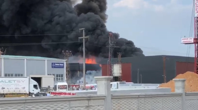 Tekirdağ'da kimya fabrikasında yangın! Peş peşe patlamalar oldu, gökyüzünü dumanlar kapladı