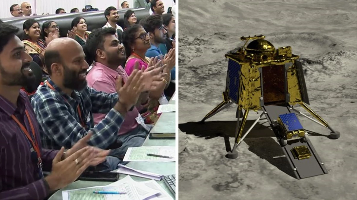 Hindistan, uzay aracı Chandrayaan-3’ü Ay’ın az keşfedilen güney kutbuna indirdi