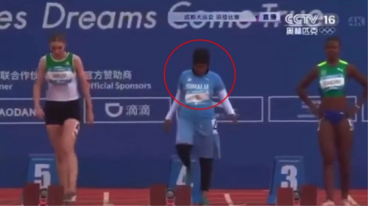 Somalili atlet koşu yarışmasına damga vurdu! Kilolarından koşamayıp bitiş süresiyle tarihe geçti