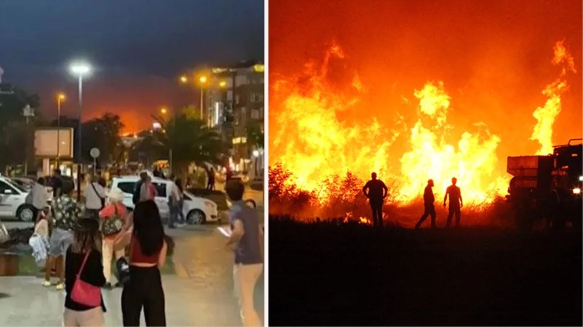 Çanakkale’de devam eden orman yangını şehir merkezine kadar yaklaştı