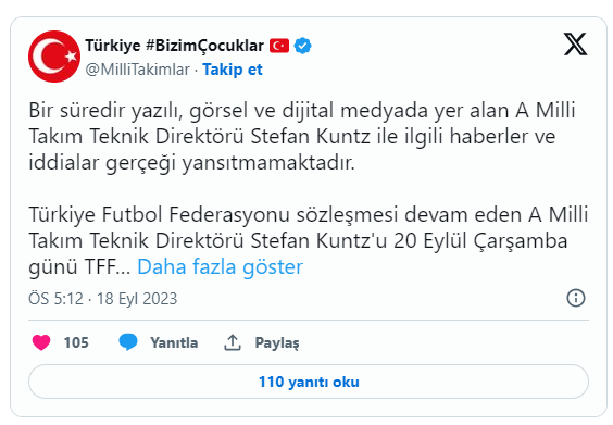 TFF'den Stefan Kuntz açıklaması: Görevden alındığına yönelik haberler gerçeği yansıtmıyor