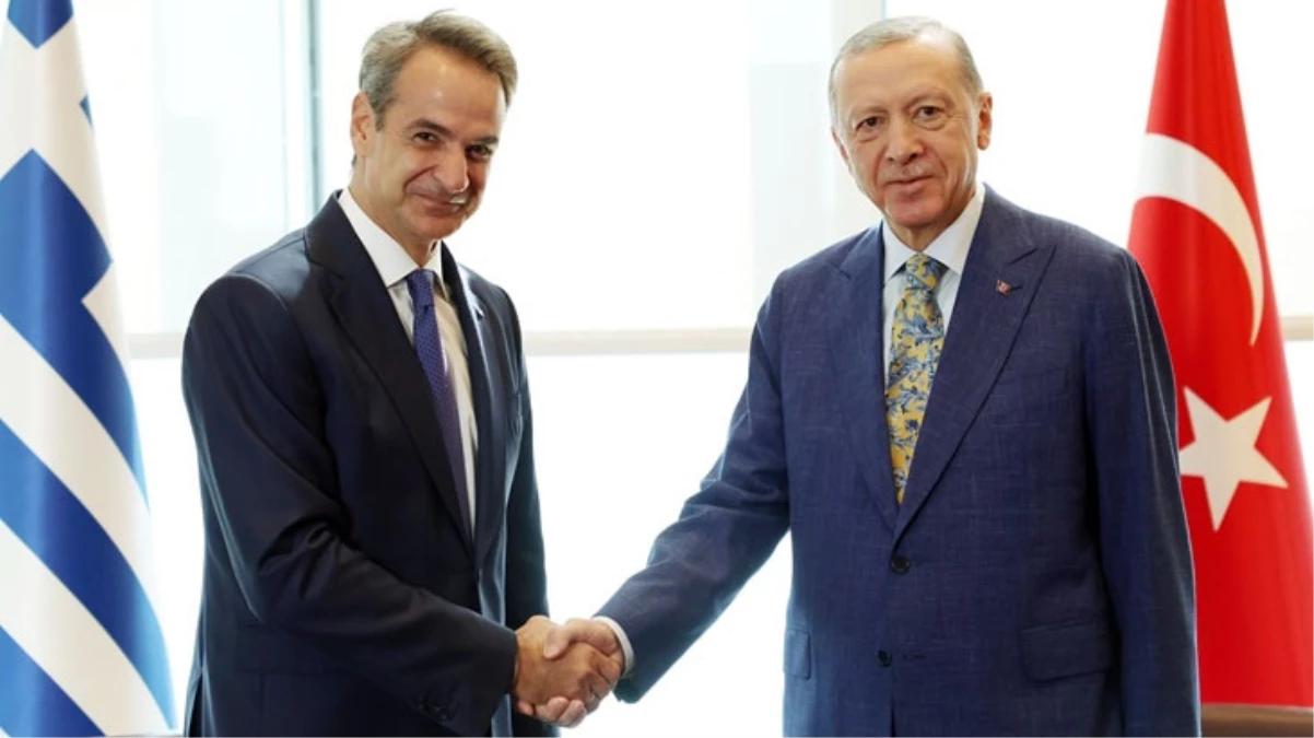 Cumhurbaşkanı Erdoğan, New York’taki Türkevi’nde Yunanistan Başbakanı Miçotakis’i kabul etti