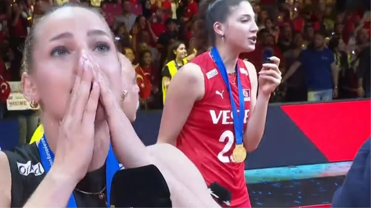 Milli voleybolcu Gizem Örge, Avrupa şampiyonluğu sonrası Türkiye’yi gözyaşlarına boğdu: Buradayım baba!