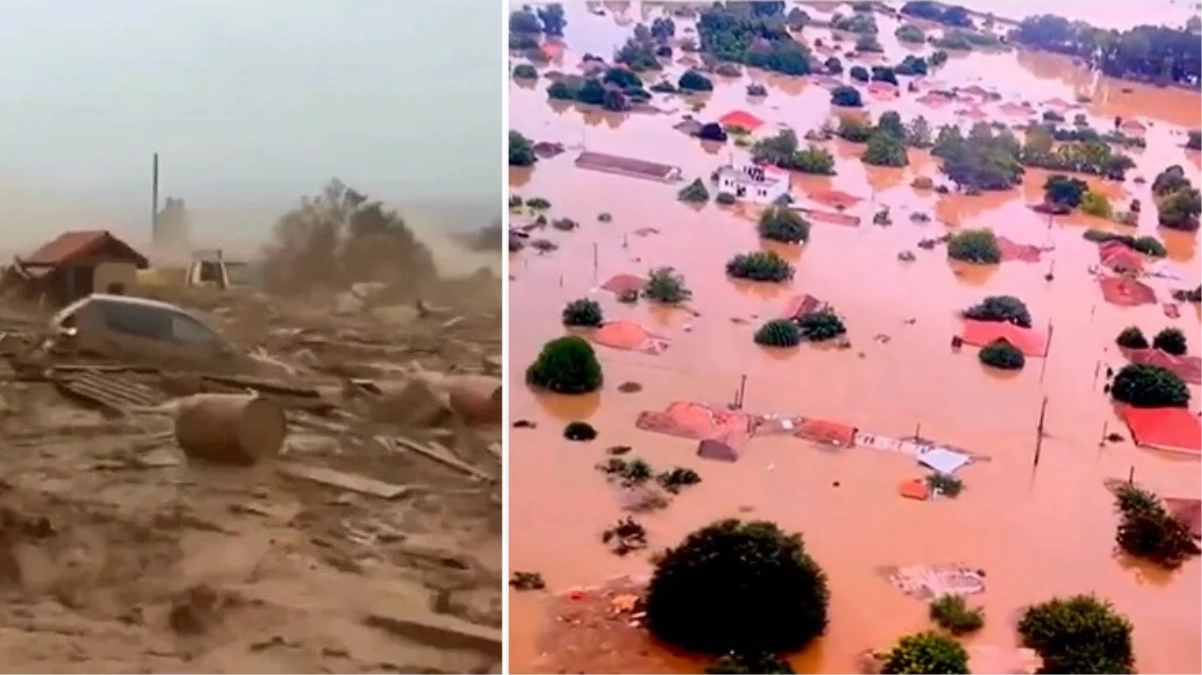 Yunanistan’daki selde can kaybı 4’e yükseldi! Çatılarda hala kurtarılmayı bekleyenler var