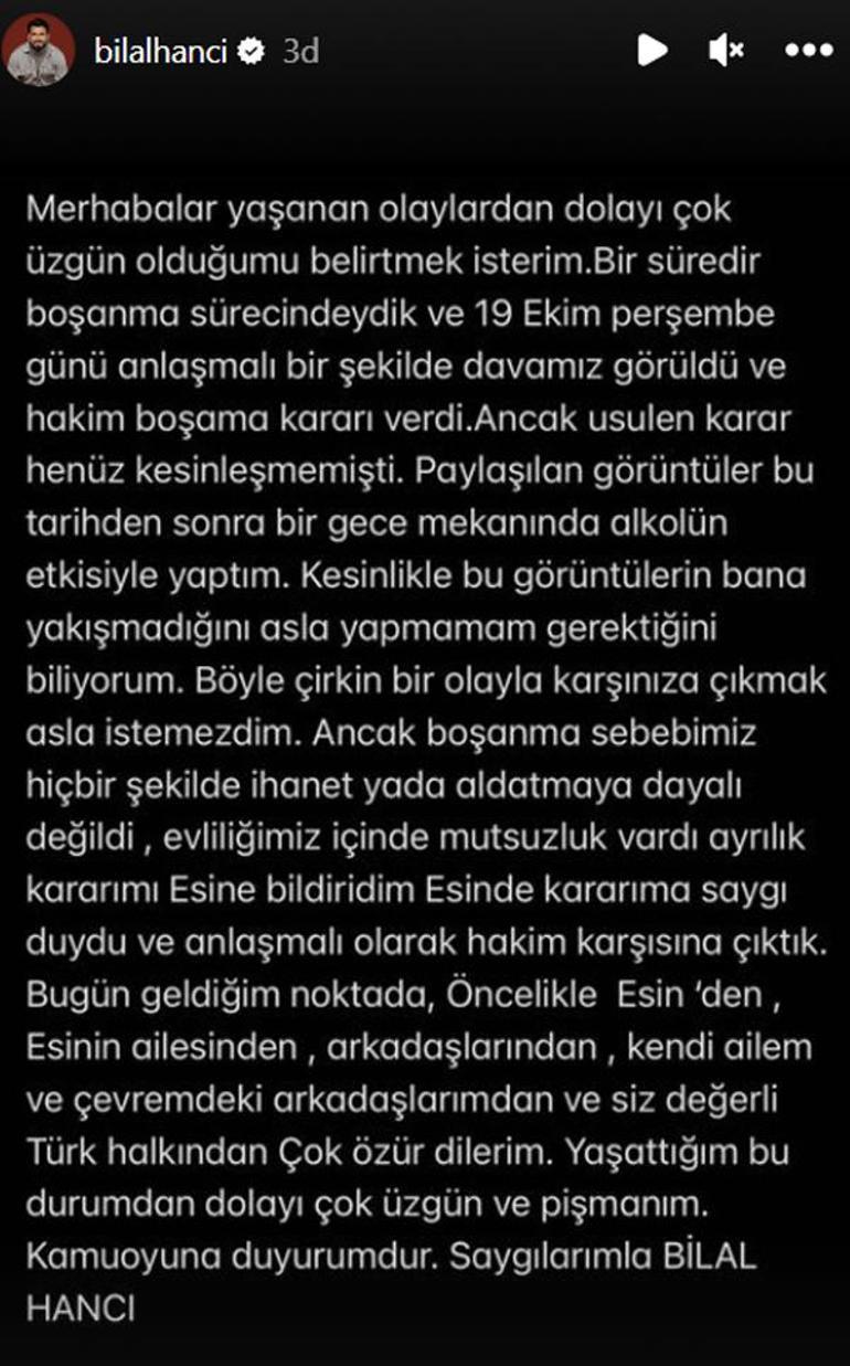 Esin Çepni canlı yayında 'ihanet'i anlattı! Bilal Hancı sessizliğini bozdu