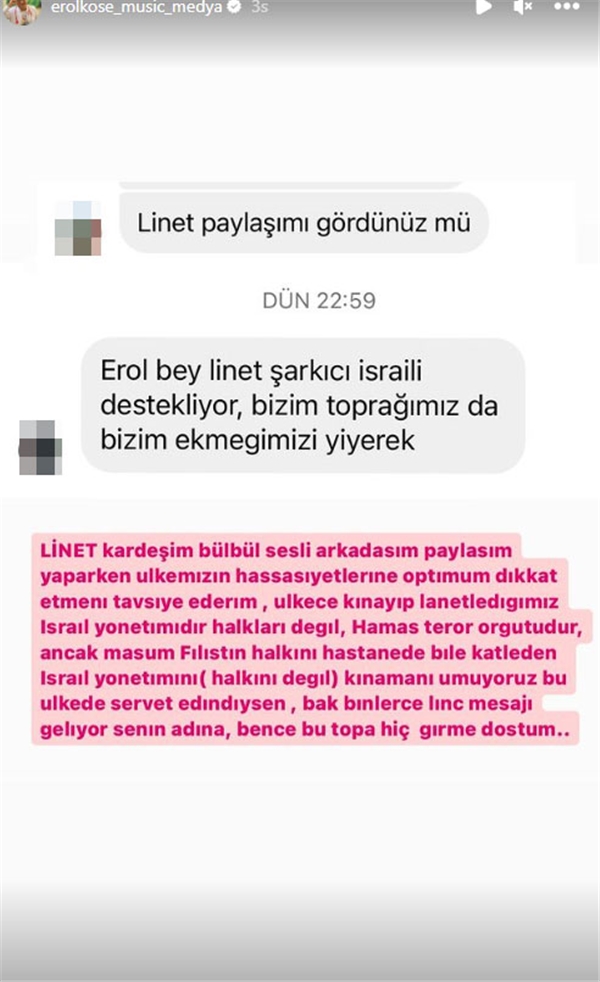 İsrail asıllı Türk şarkıcı Linet, Hamas'ı savundu