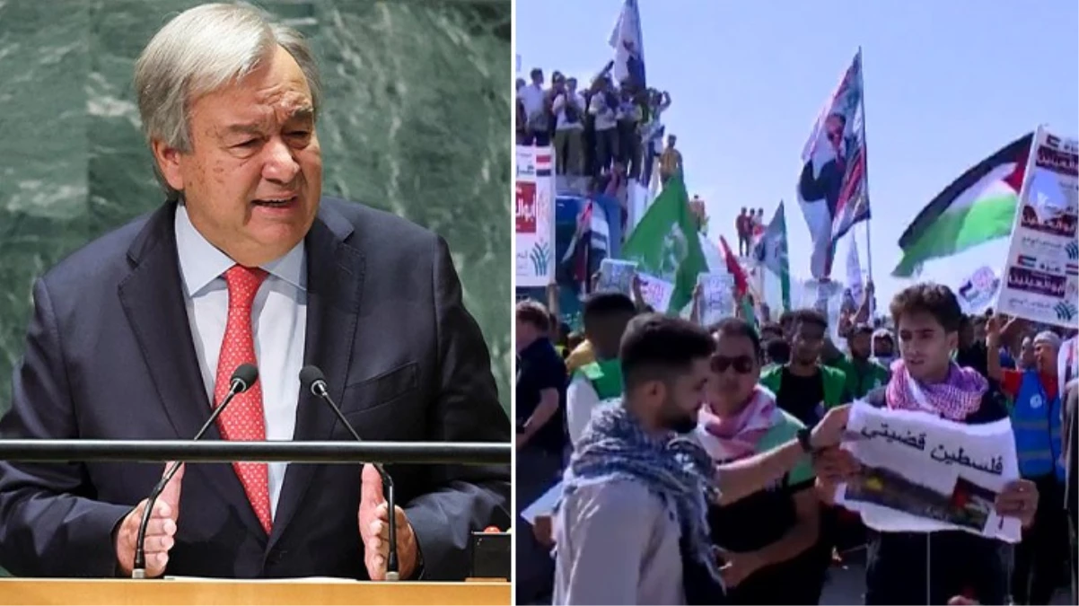 BM Genel Sekreteri Guterres Refah Sınır Kapısı’nda: Gazze’ye yardım tırlarının geçmesi gerekiyor