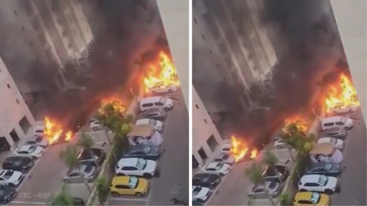 Hamas’ın fırlattığı roketler Tel Aviv’de yerleşim yerlerini savaş alanına çevirdi