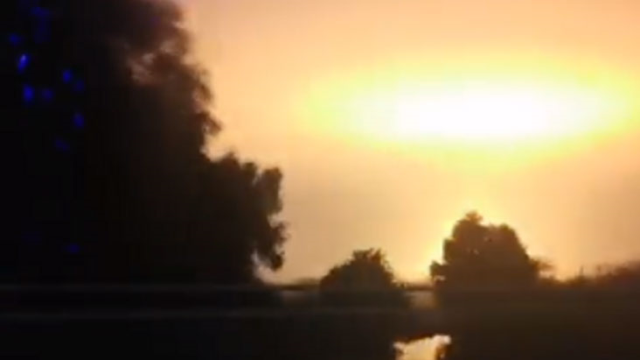 Oxford yakınlarında büyük bir patlama meydana geldi