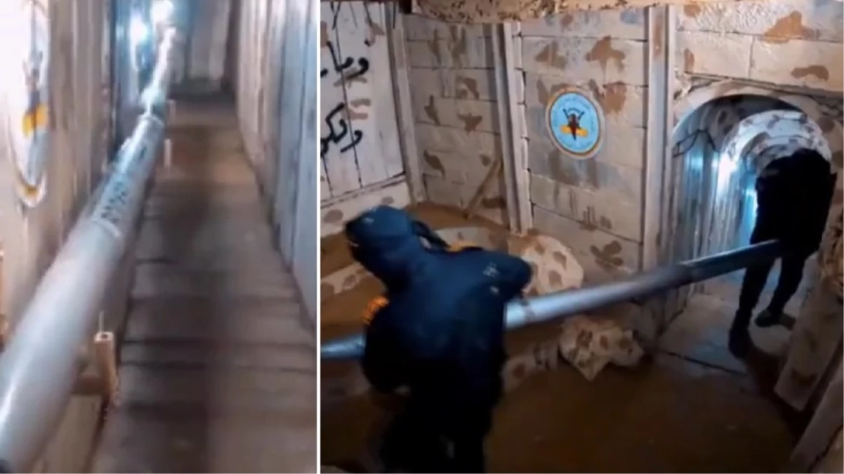 İsrail’e gözdağı! Hamas yeraltı tünellerinde sakladığı füzelerin görüntülerini yayınladı