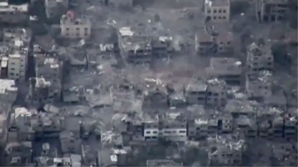 İsrail ordusu, abluka altında bulunan Gazze Şeridi’ni vurduğu görüntüleri yayınlandı