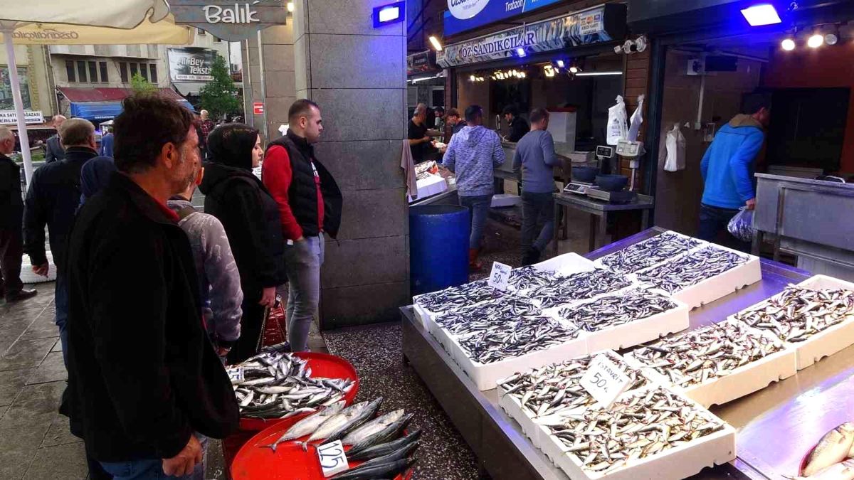 Trabzon’da Hamsi ve Palamut Tezgahlarda Yerini Aldı