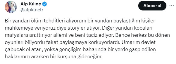 Fenomenlerin lüks yaşamlarını ifşa eden Alp Kılınç'a ölüm tehditleri yapıyor: Bir kurşuna gideceğim