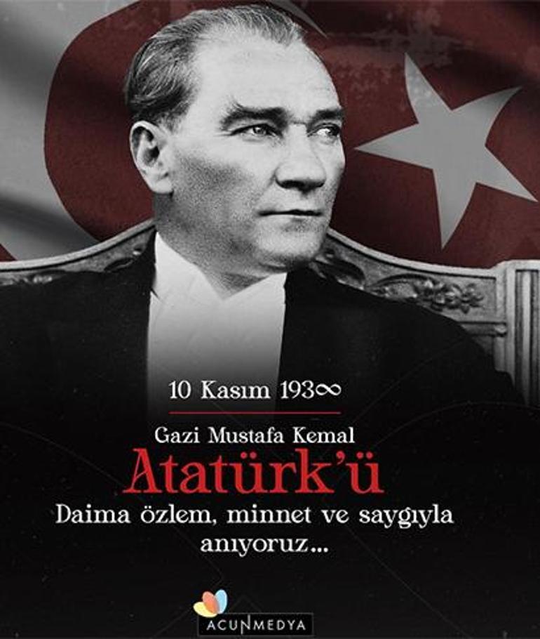 Ünlü isimlerin 10 Kasım paylaşımları