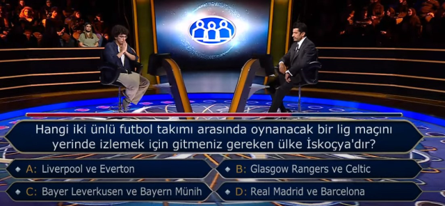 Milyoner'de futbolseverlere saç baş yolduran yarışmacı! 2 joker kullandığı soru olay oldu