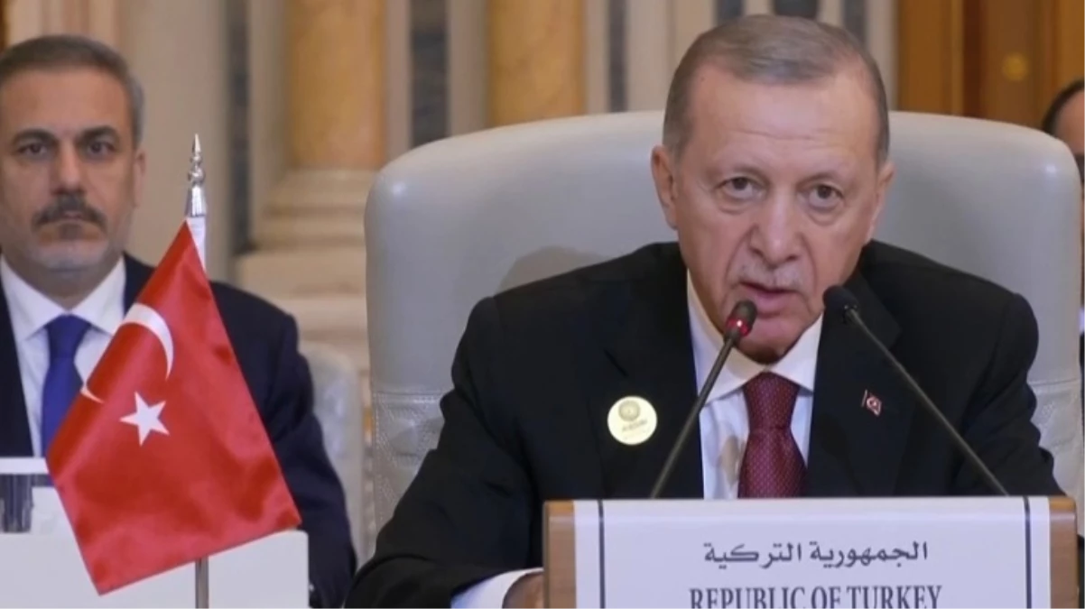 Riyad’daki Gazze zirvesine Cumhurbaşkanı Erdoğan’ın sözleri damga vurdu! Hedefinde 2 ülke var