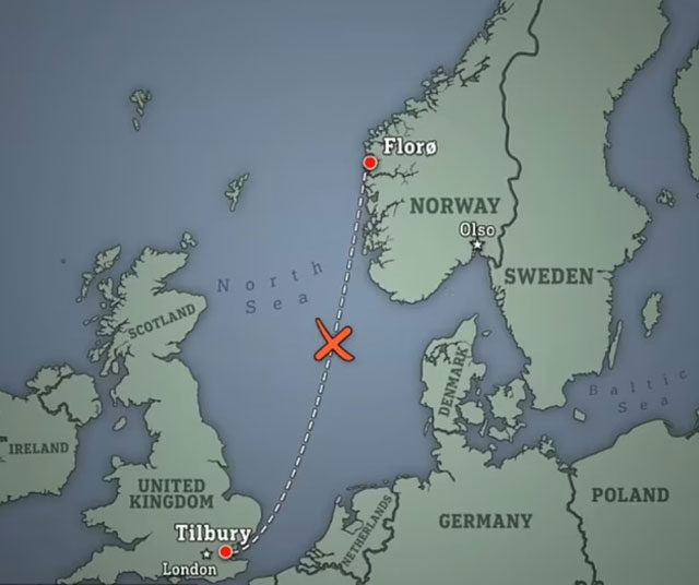 Kuzey Denizi'nde fırtınaya yakalanan yolcu gemisi denizin ortasında mahsur kaldı