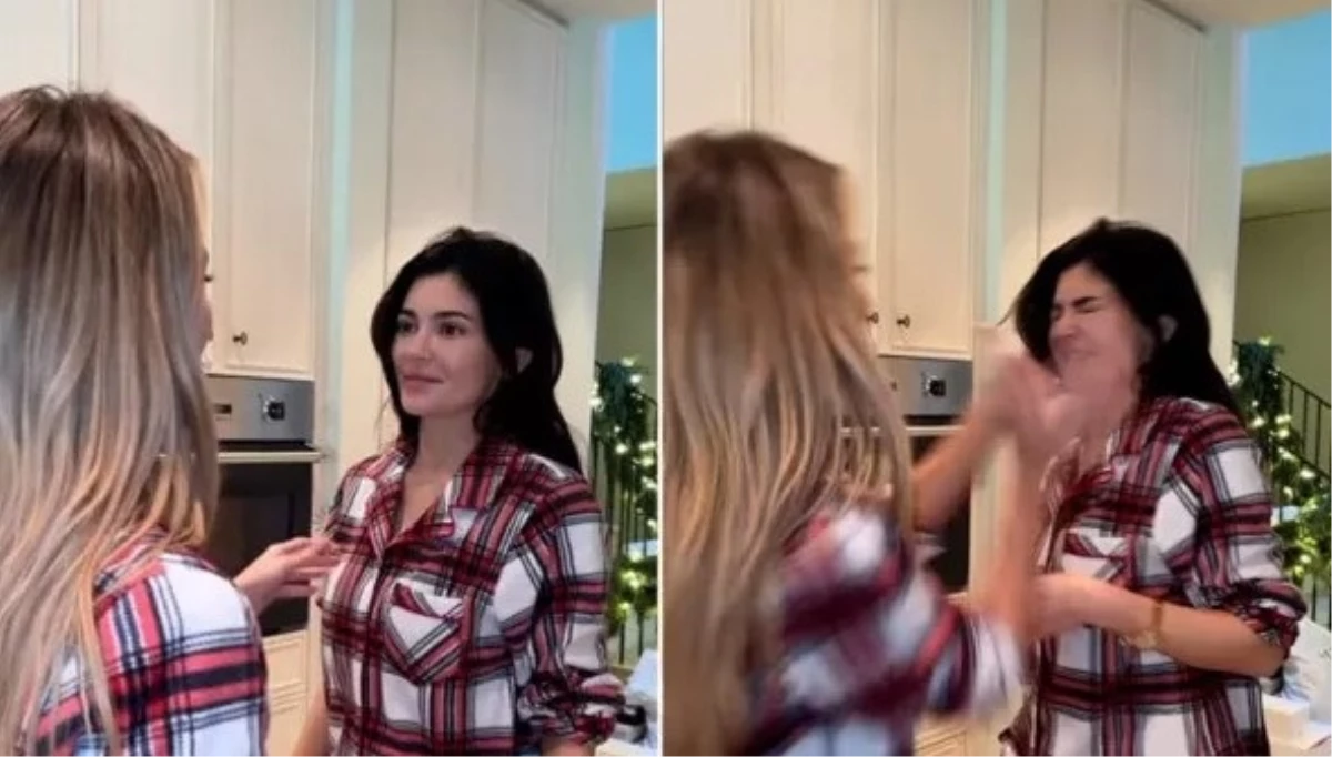 Khloe Kardashian, Noel sabahı tartıştığı kız kardeşi Kylie’ye tokat attı